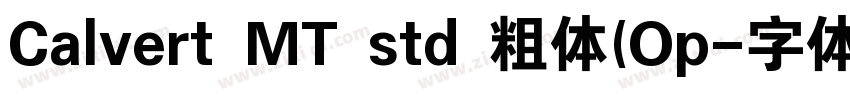 Calvert MT std 粗体(Op字体转换